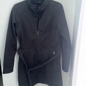 North Face gray long winter jacket